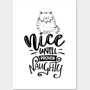 Christmas quotes with cute cat design Posters and Art